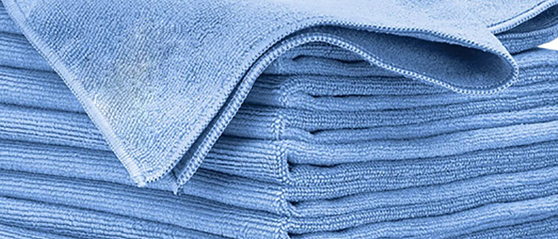 Microfiber Mesh Cleaning Cloths Blue